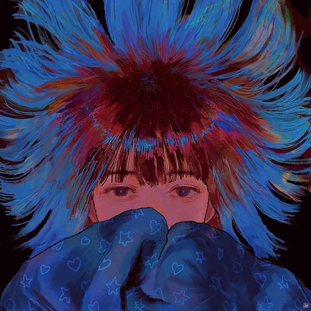 デジタルアート作品「始まりは青だった」（CRYBORG）｜DiGARO -Digital Art Gallery-